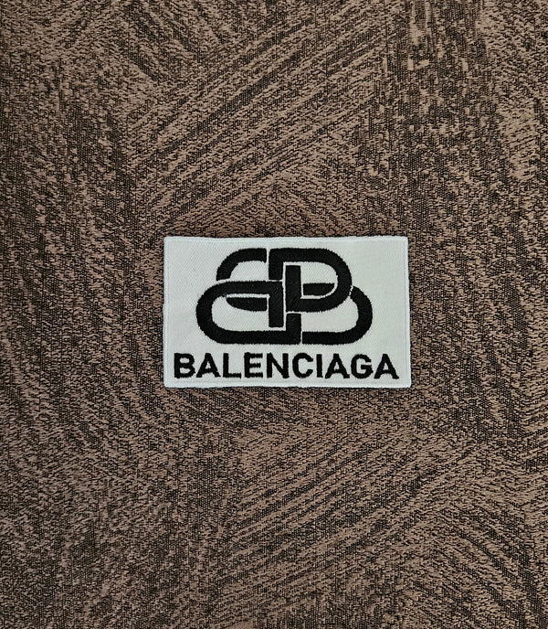 Patch Toppa Ricamata Replica Balenciaga Termoadesiva o da Cucire 8X5 CM