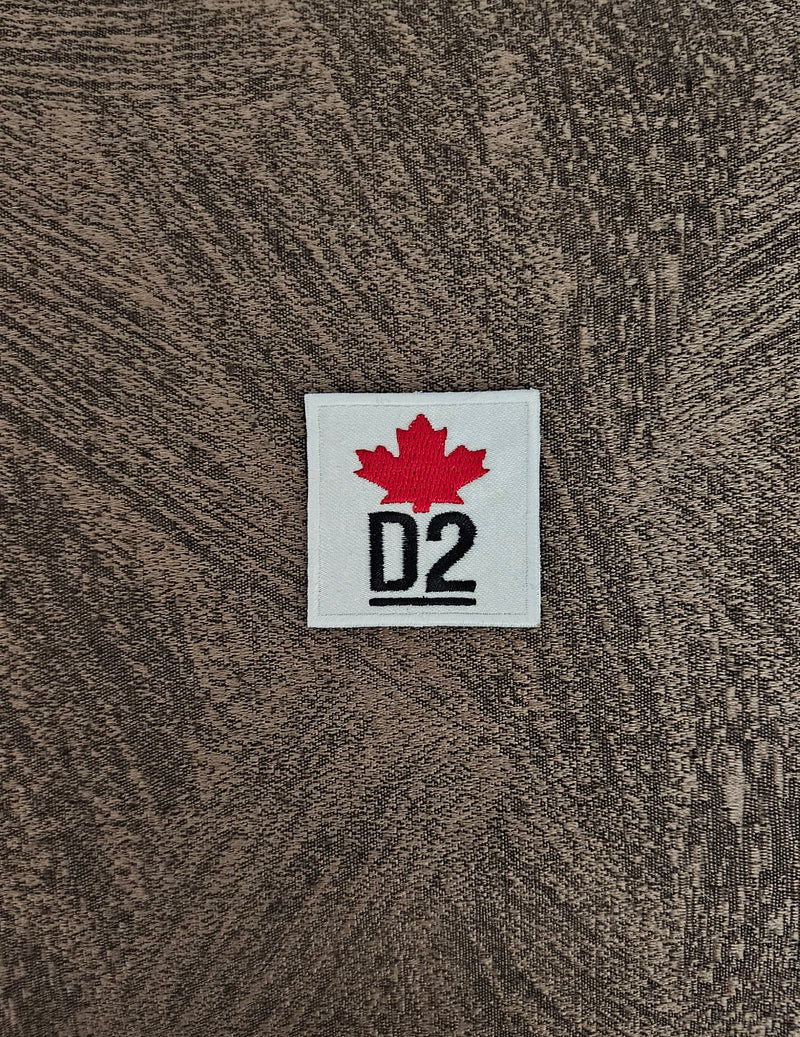 Patch Toppa Replica DSQUARED2 D2 Ricamata Termoadesiva o da Cucire 5X5CM