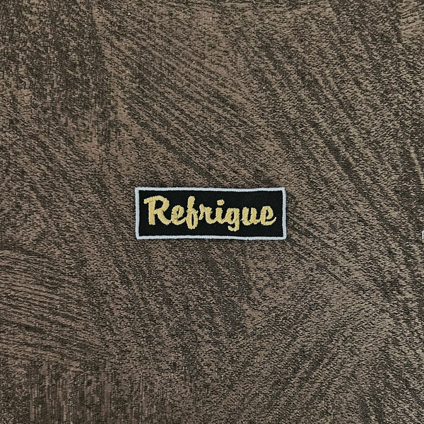 Patch Patch Label Replica Refrigue 7x2.5cm Embroidered Iron-on or Sew-on