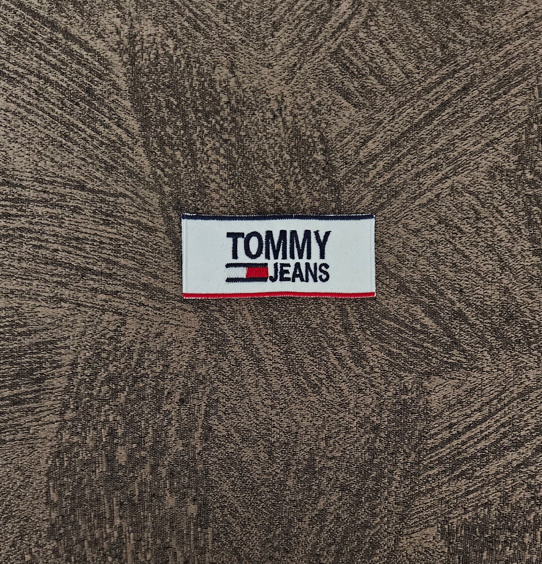 Patch Toppa Etichetta Replica Tommy Hilfiger Jeans 8x3.5cm Ricamata Termoadesiva e da Cucire