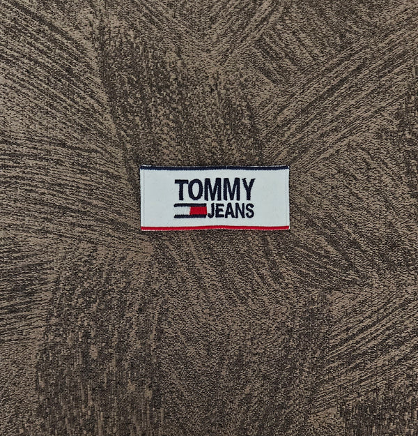 Patch Toppa Etichetta Replica Tommy Hilfiger Jeans Ricamata Termoadesiva o da Cucire 8x3.5cm