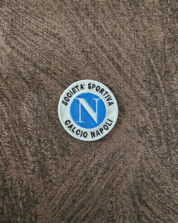 Patch Napoli Calcio Embroidered Iron-on or Sew-on Diameter 5.5cm