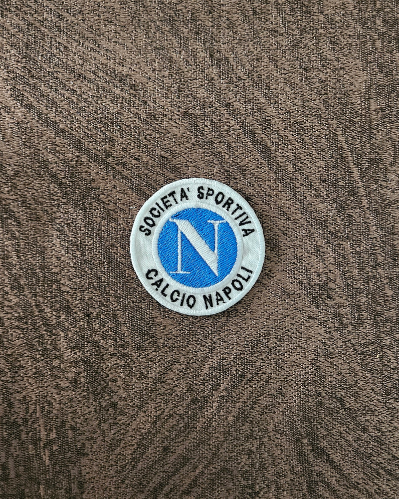 Patch Toppa Napoli Calcio Ricamata Termoadesiva o da Cucire Diametro 5.5cm