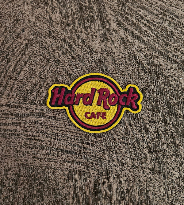 Patch Toppa Ricamata Hard Rock Cafe Termoadesiva o da Cucire 7X4 CM