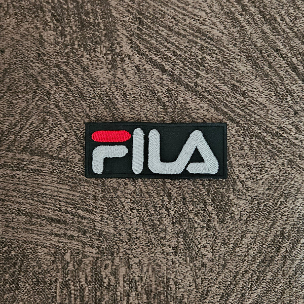 Patch Toppa Replica Brand Fila Ricamata Termoadesiva o da Cucire 8x3 cm