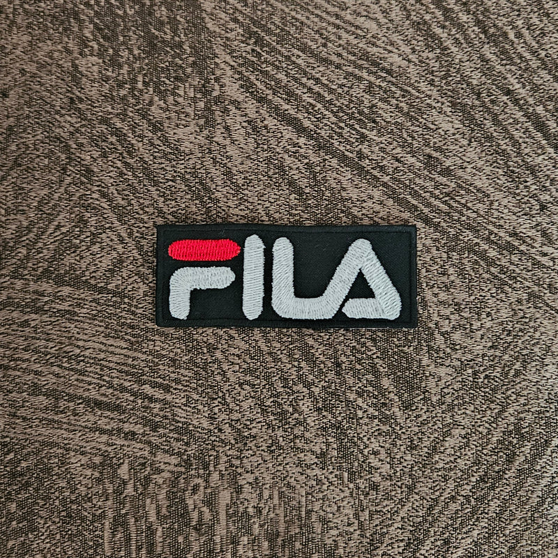 Patch Replica Brand Fila Embroidered Iron-on or Sew-on 8x3 cm