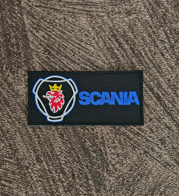 Patch Toppa Scania Truck Ricamata Termoadesiva o da Cucire 10x5 cm