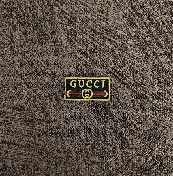 Patch Toppa Brand Gucci Ricamata Termoadesiva o da Cucire 4X2 CM