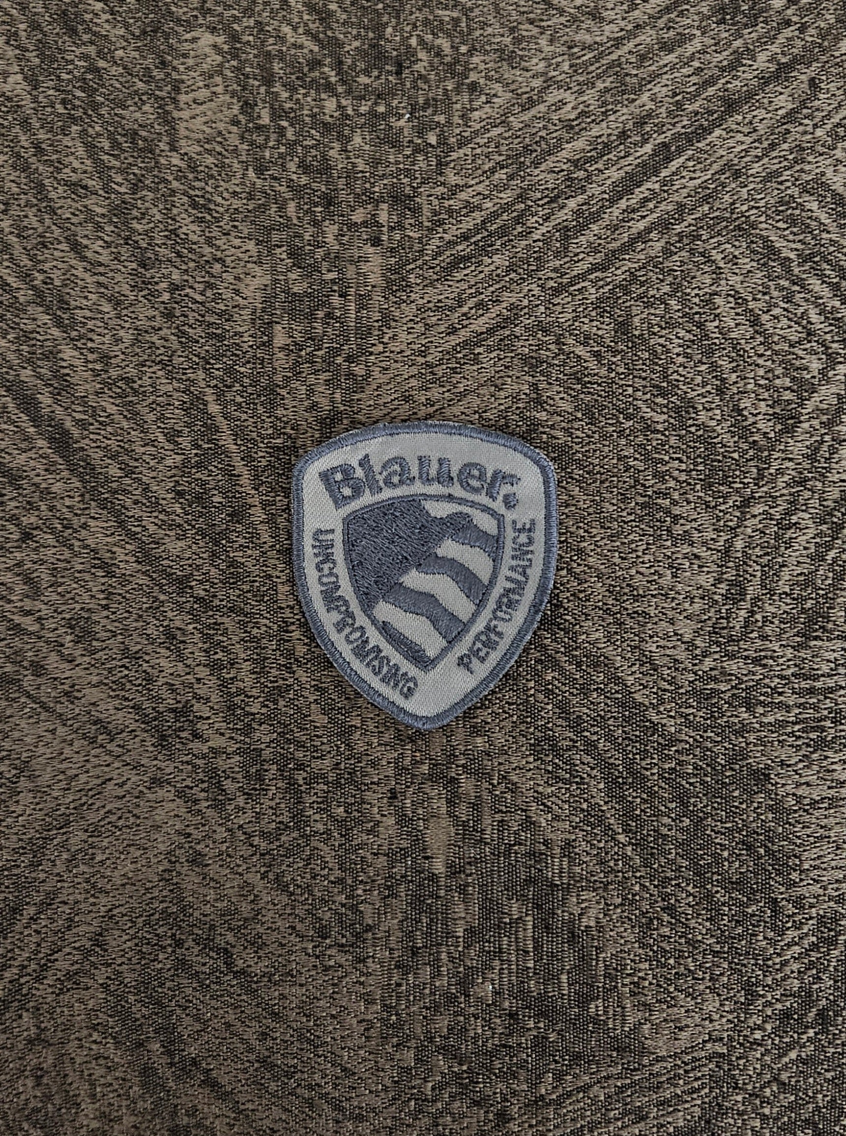 Patch Toppa Replica Blauer Grigio 6.5X5.5cm Ricamata Termoadesiva o da Cucire