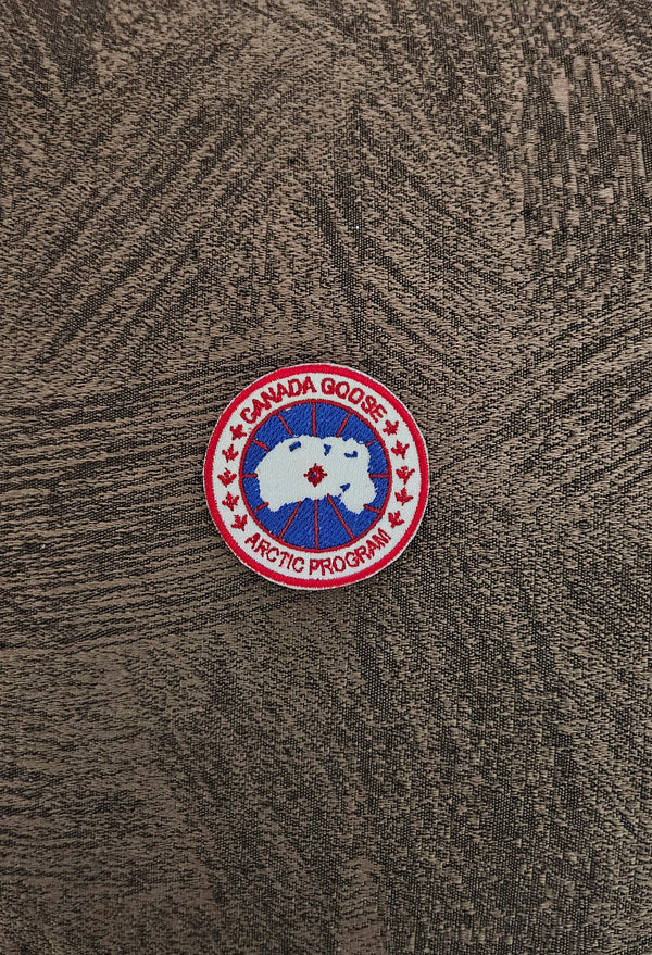 Patch Toppa Replica Canada Goose Diametro 5CM Ricamata Termoadesiva e da Cucire