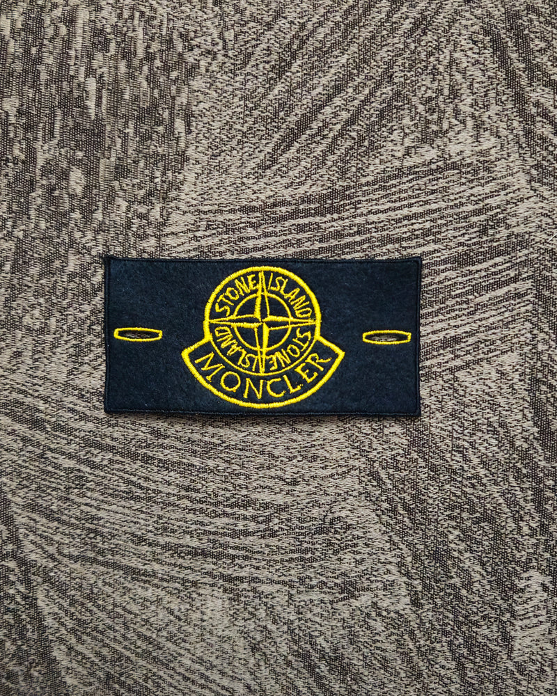 Patch Toppa Replica Stone Island Moncler Ricamata 9,5x4,5cm