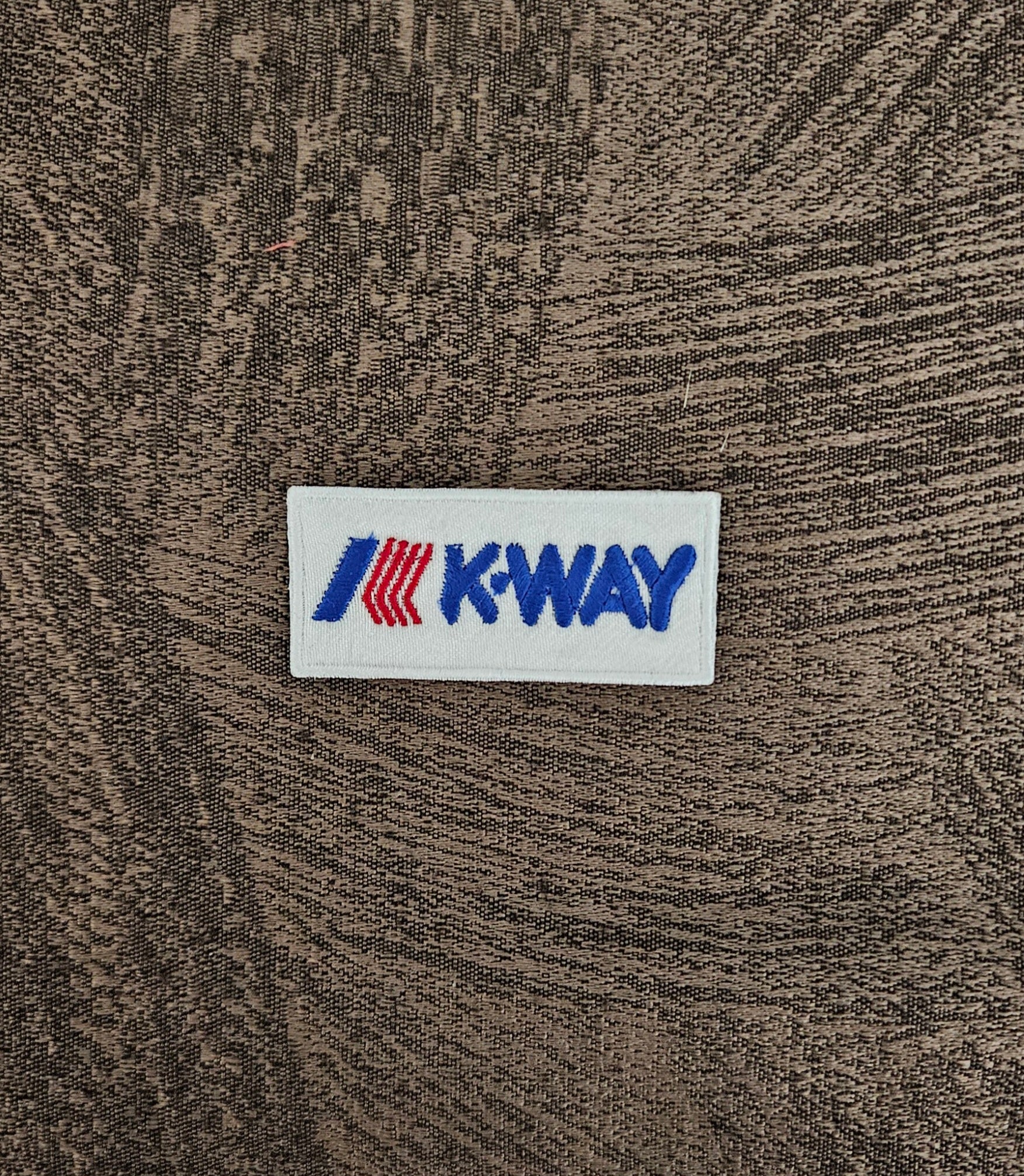 Patch Toppa Replica K-WAY Kway 6x2.5cm Ricamata Termoadesiva e da Cucire