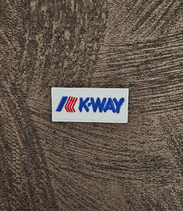 Patch Toppa Replica K-WAY Kway 6x2.5cm Ricamata Termoadesiva e da Cucire