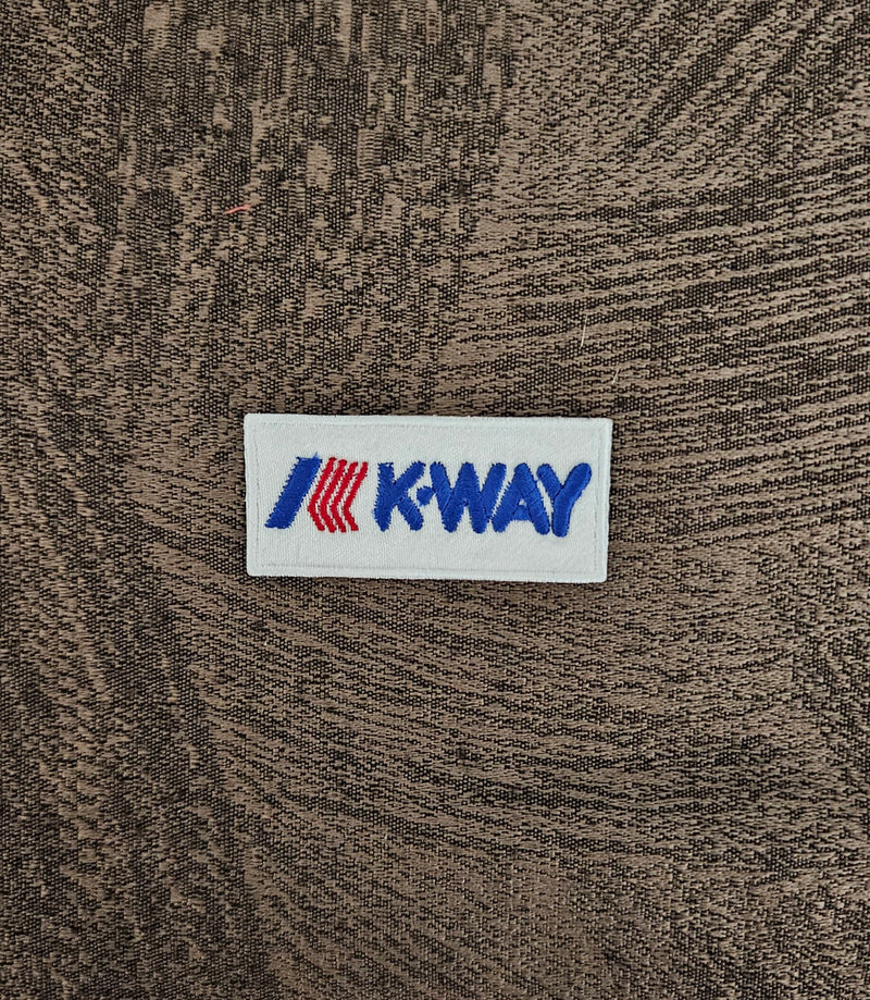 Patch Toppa Replica K-WAY Kway 6x2.5cm Ricamata Termoadesiva e da Cucire