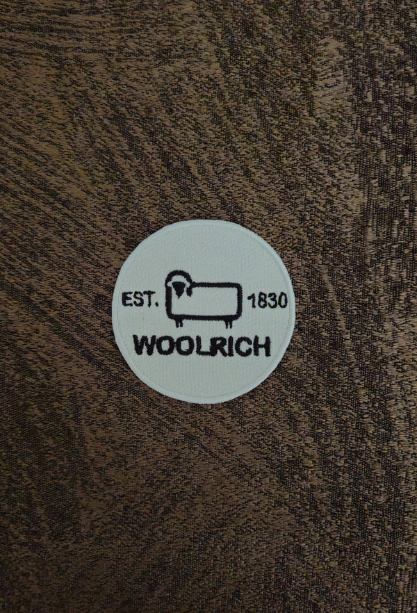 Patch Toppa Replica WOOLRICH Diametro 6cm Ricamata Termoadesiva e da Cucire