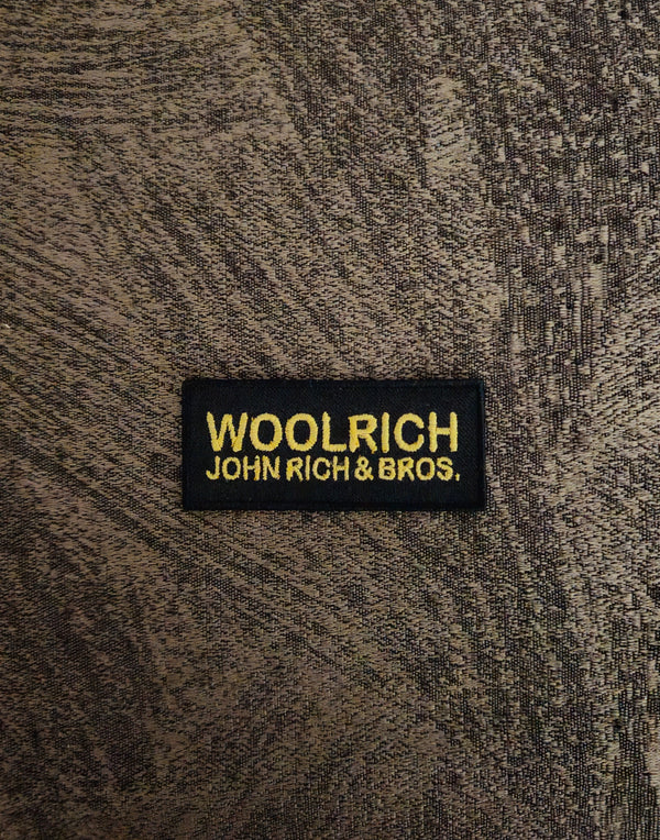 Patch Toppa Replica WOOLRICH 7x3cm Ricamata Termoadesiva e da Cucire