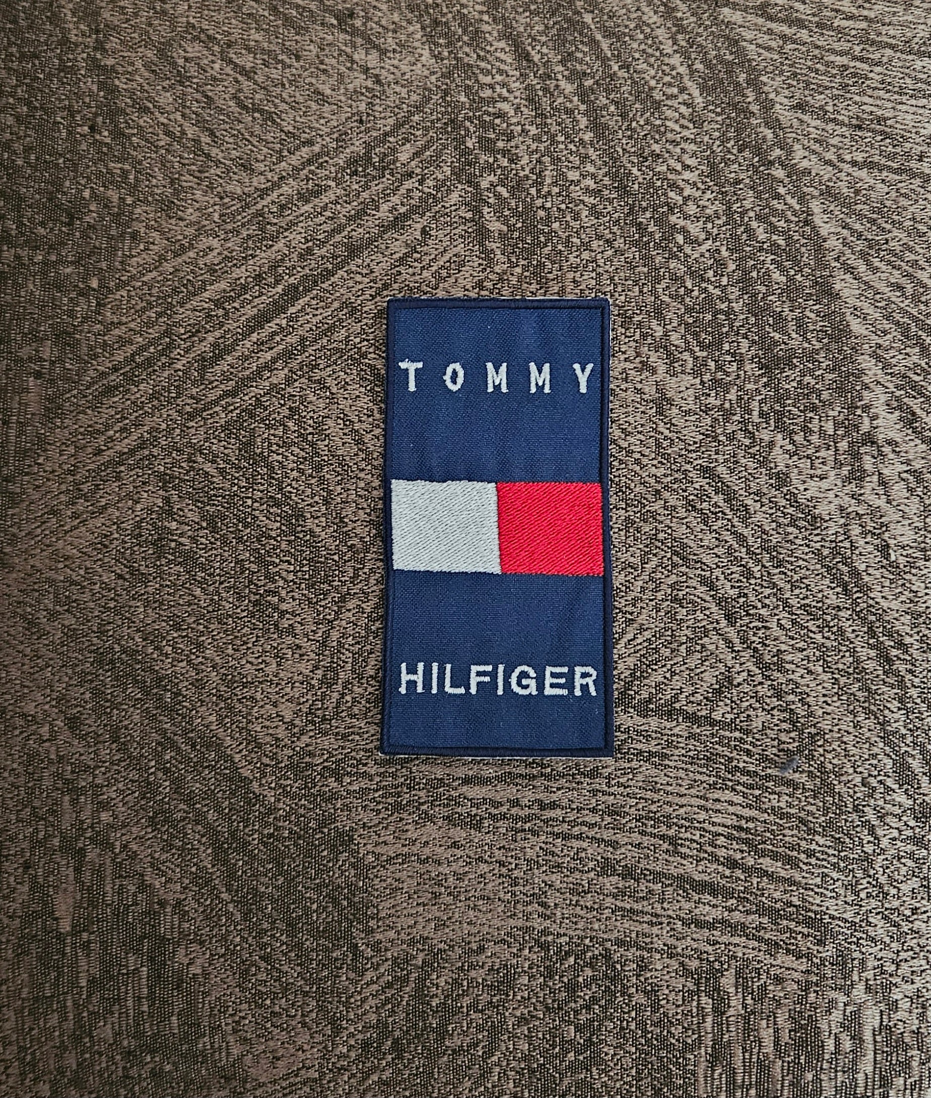 Patch Toppa Replica Tommy Hilfiger 10x5cm Ricamata Termoadesiva e da Cucire