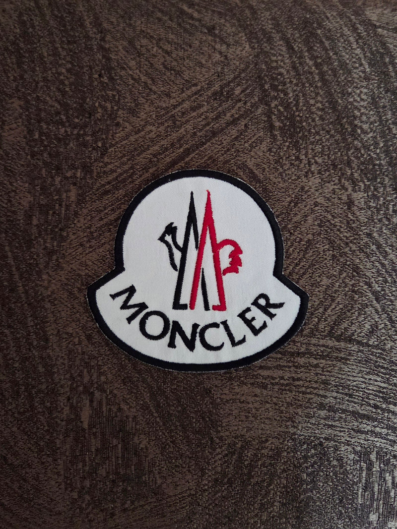 Patch Replica Moncler 10x11cm BLACK Embroidered Iron-on or Sew-on