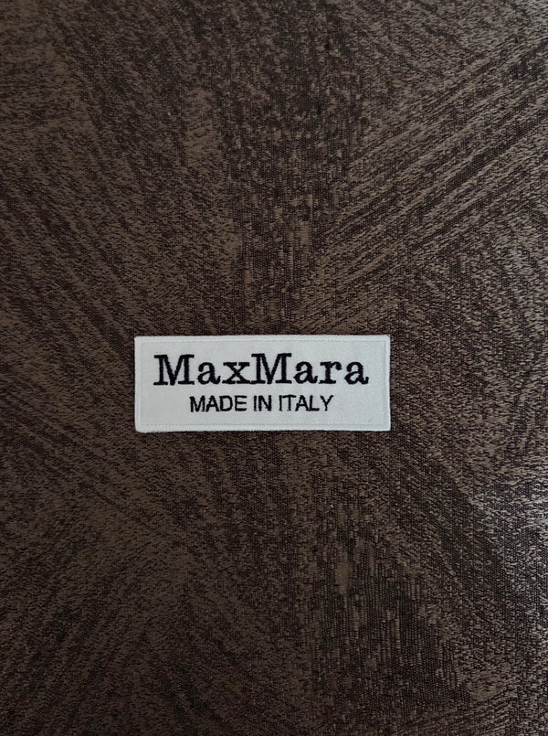 Patch Toppa Stemma Replica Max Mara 8x3cm Ricamata Termoadesiva e da Cucire