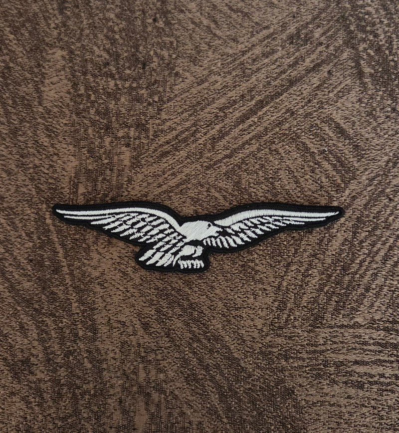 Patch Eagle Moto Guzzi Embroidered Iron-on and Sew-on Patch 9x2 cm