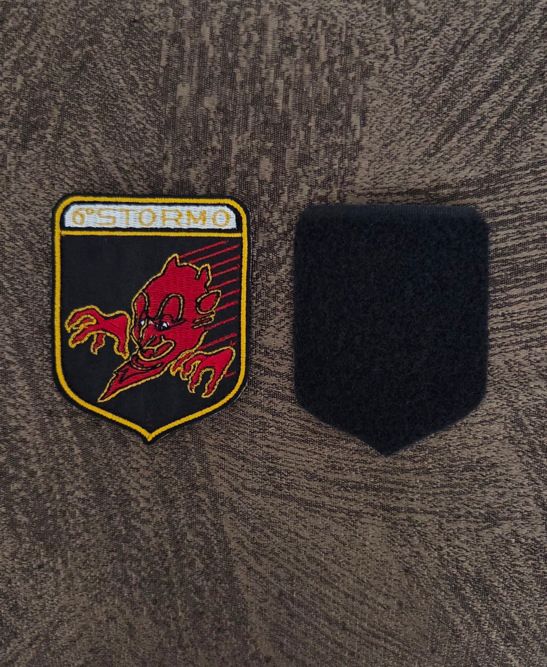 Patch Patch Sesto 6 Stormo with Velcro M.eF. sewn 8.5X6.5 CM