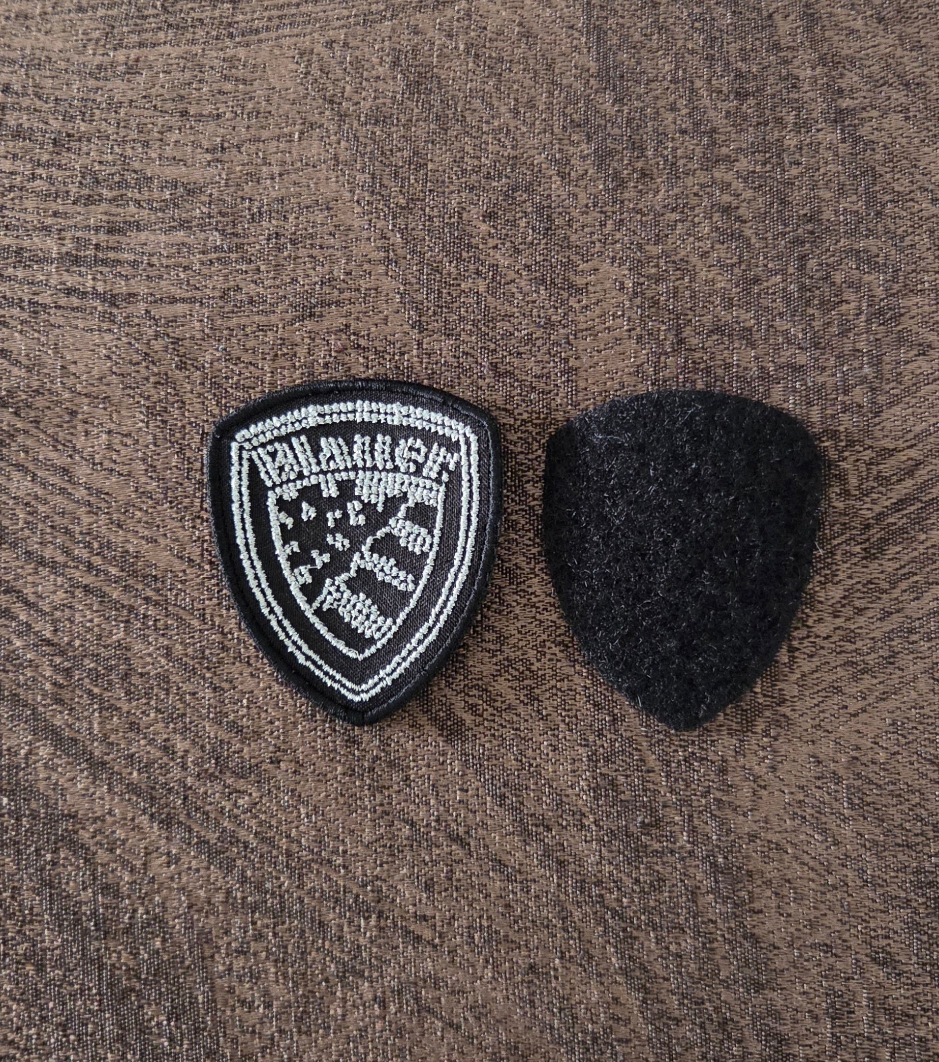 Patch Replica Blauer Glitter Effect Embroidered with Velcro Me F. Sewing