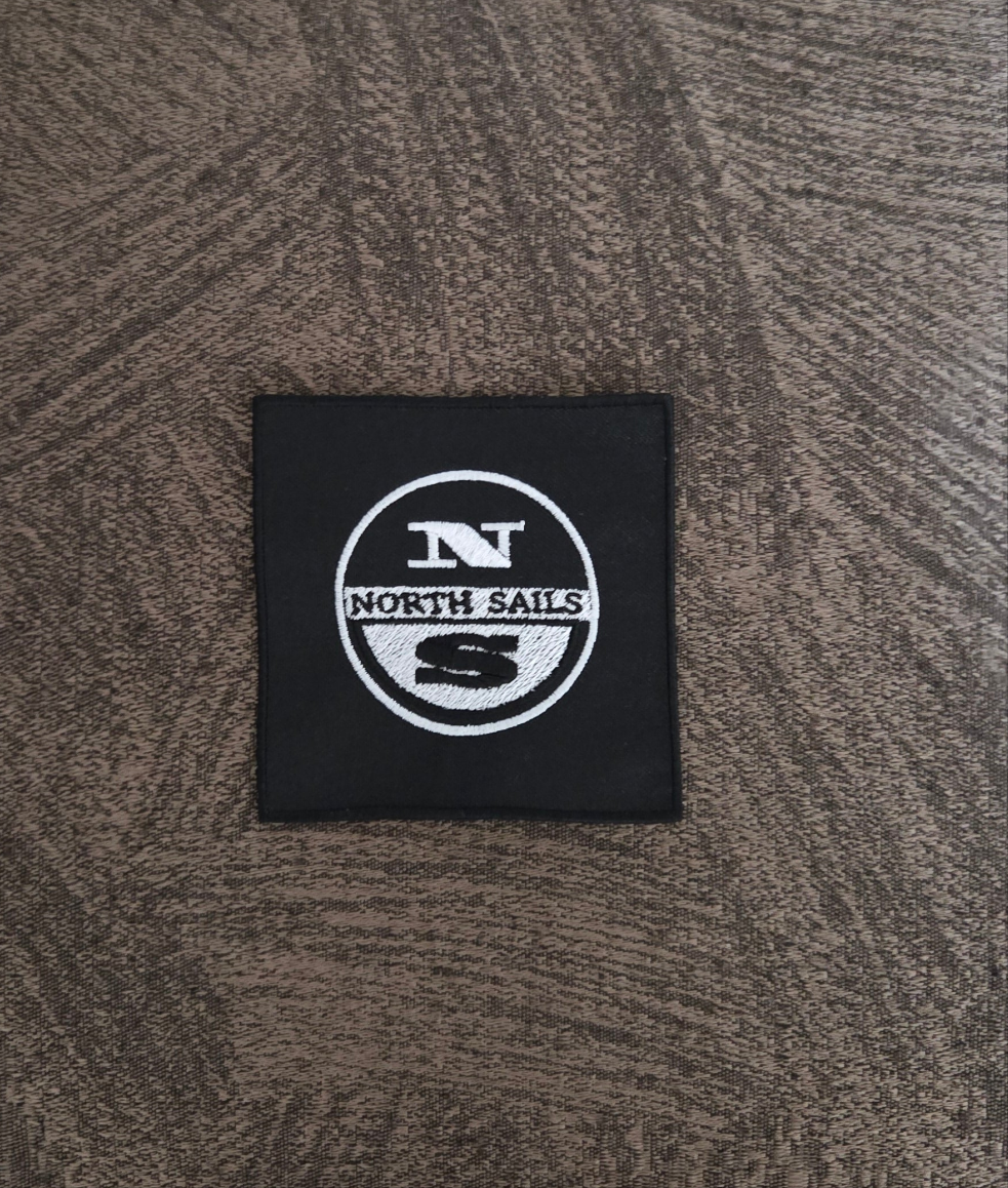 Patch Toppa Replica Etichetta North Sails 8x8cm Termoadesiva e da Cucire