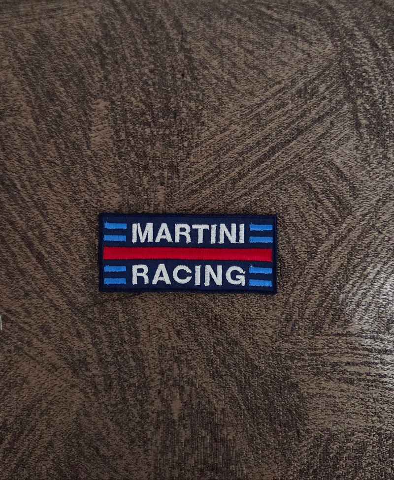 TOPPA PATCH Martini Racing 9x4cm Ricamata Termoadesiva e da Cucire