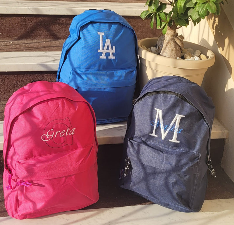 Backpack Personalized Embroidered Rucksack 