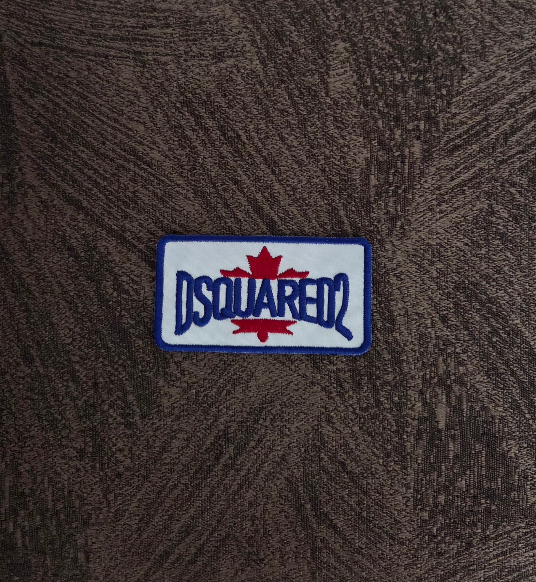 Patch Toppa Ricamata Replica D2 Dsquared2 9x5CM Circa Termoadesiva e da Cucire