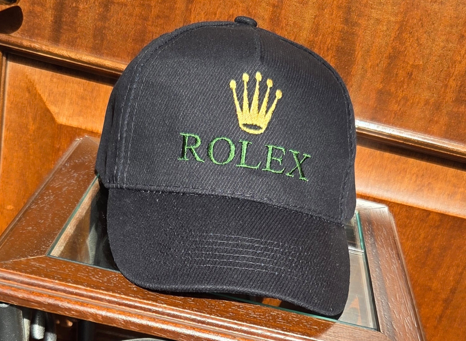 Berretto Cappello Replica Rolex Ricamato Colore Nero