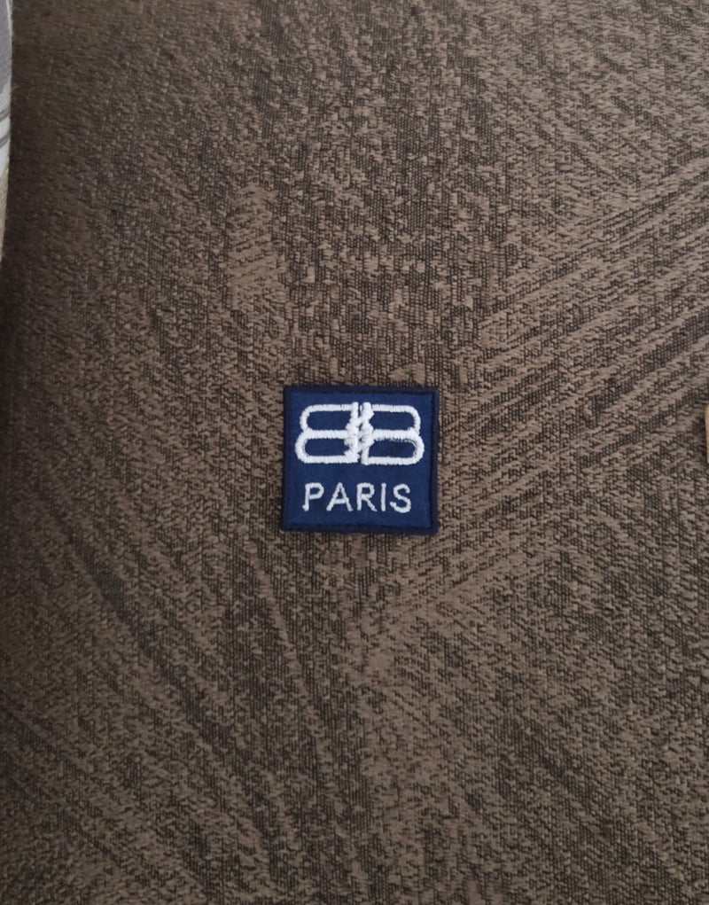 Patch Toppa Ricamata Replica Balenciaga 3x3cm Blu/Bianco Termoadesiva e da Cucire