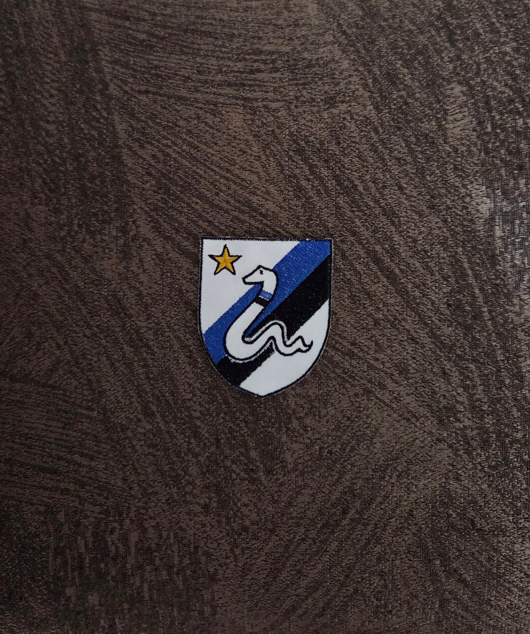 Patch Toppa Stemma Calcio Inter Biscione 6.5x5cm Ricamata Termoadesiva e da Cucire