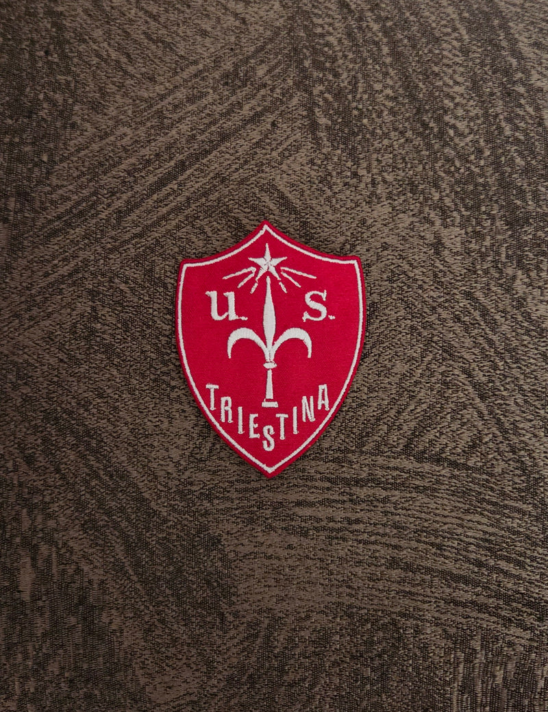 Patch Toppa Stemma Triestina Calcio 8x6cm Ricamata Termoadesiva e da Cucire