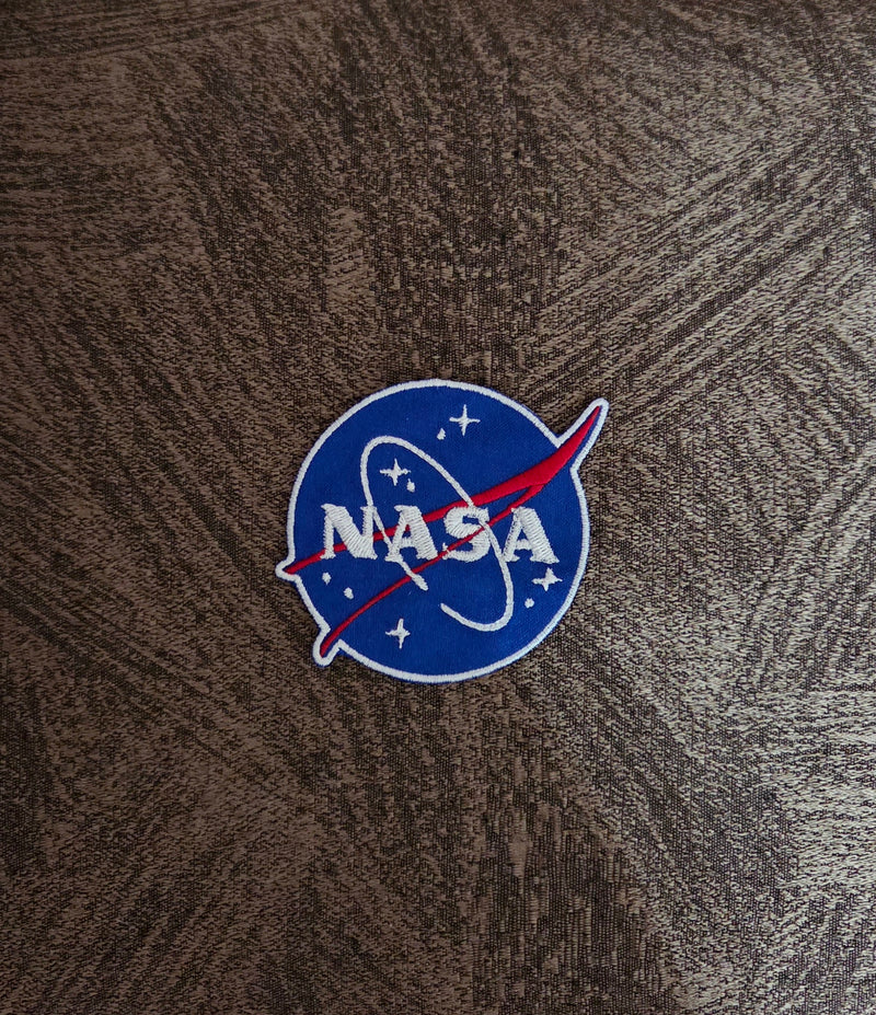 Patch Toppa Ricamata Nasa Agenzia Spaziale Termoadesiva o da Cucire 8,5X6,5 CM