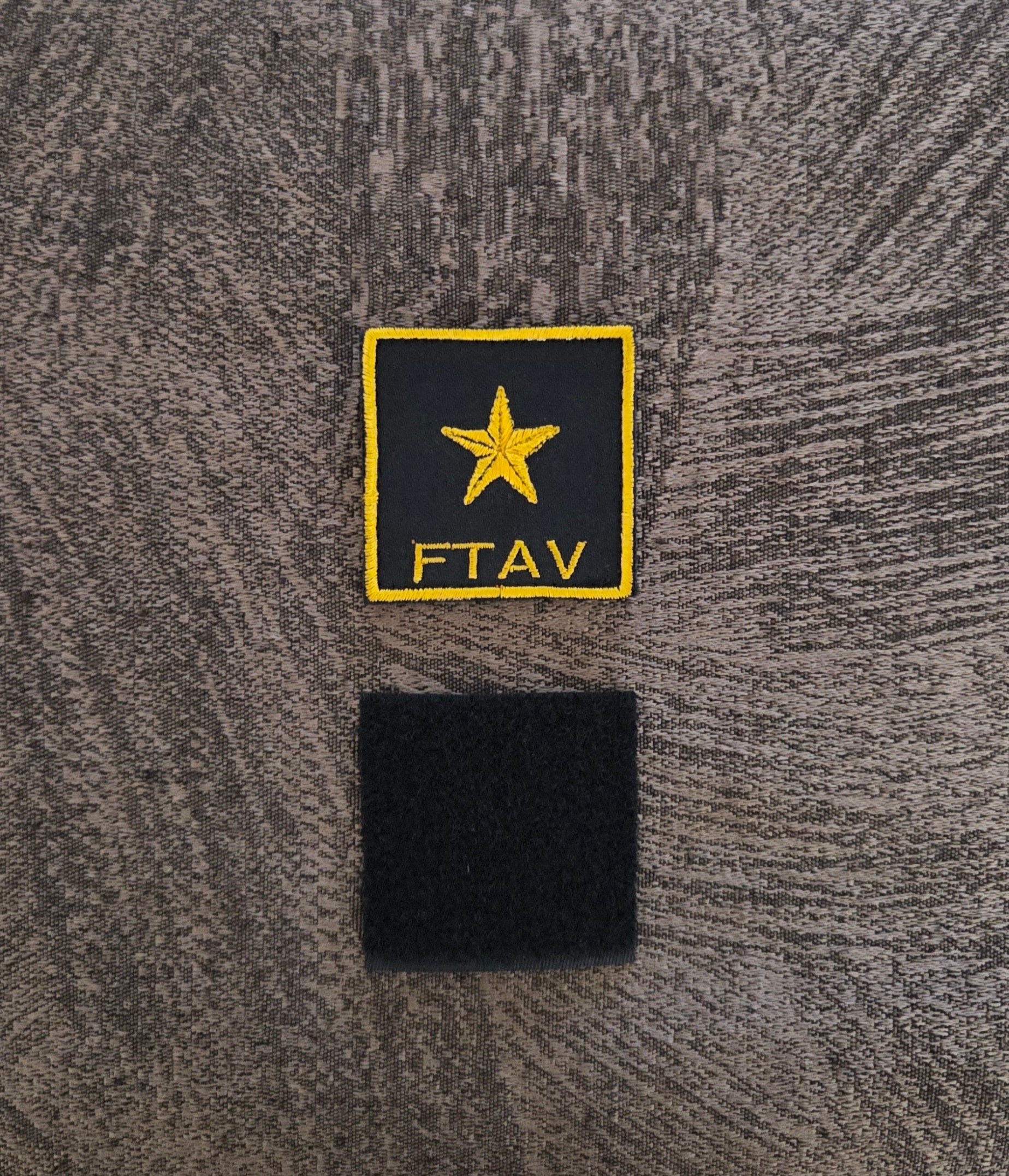 Toppa Patch Vigili del Fuoco FTAV Ricamata con Velcro M.eF. Cucito 5X5 CM