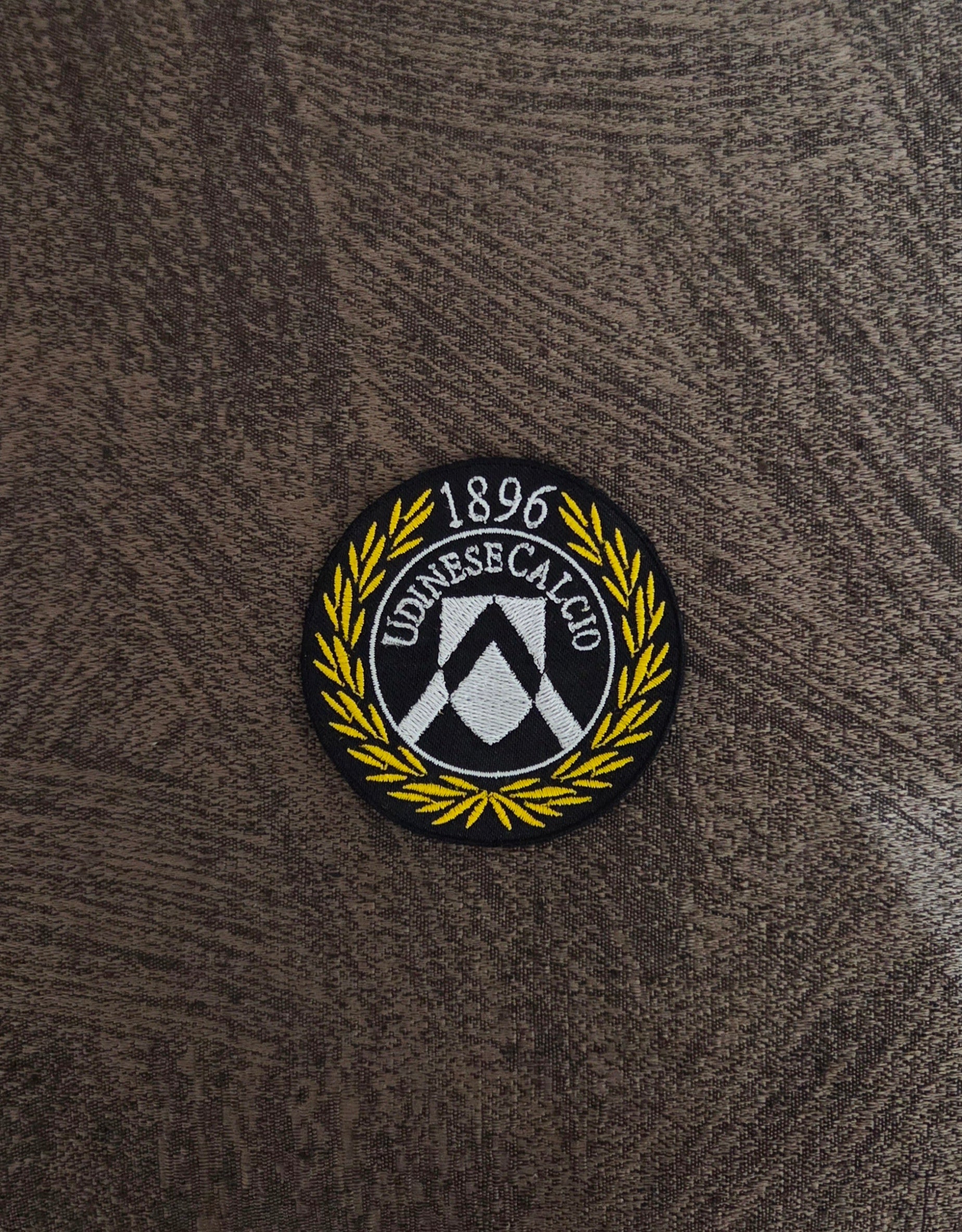Patch Toppa Udinese Calcio Diametro 7cm Ricamata Termoadesiva e da Cucire