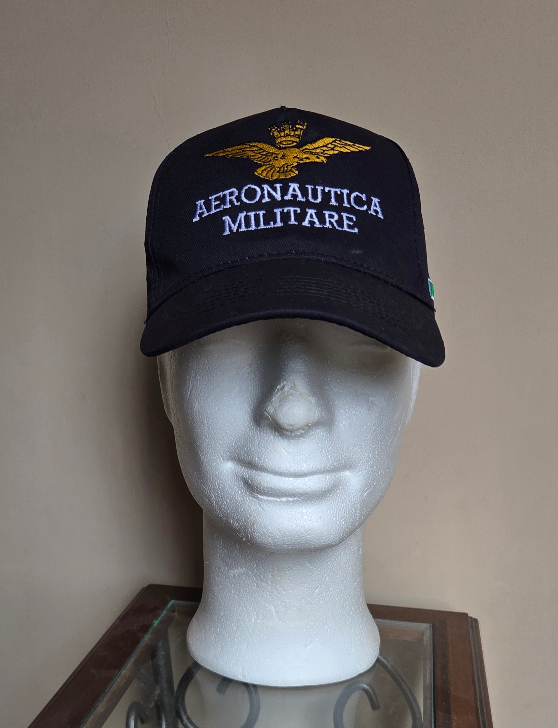 Aeronautica Militare Berretto Cappello Tricolore Ricamato Colore Blu/Scuro