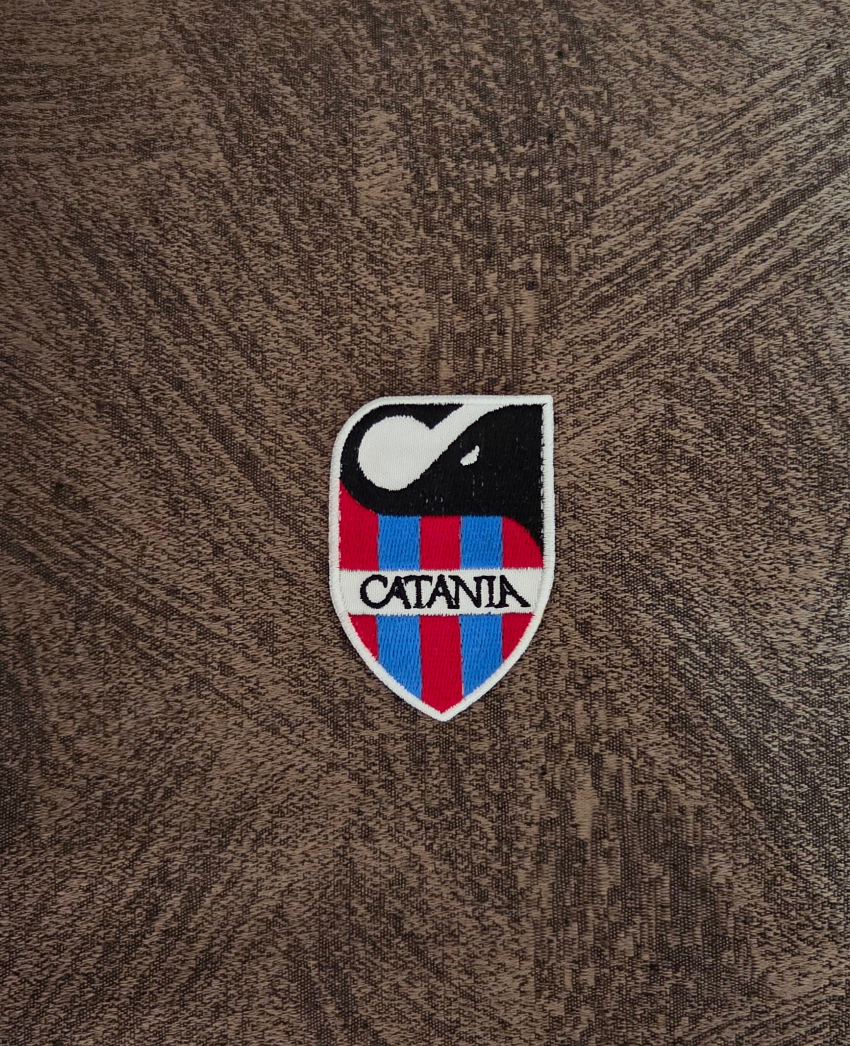 Patch Toppa Stemma Catania 1946 Calcio Ricamata Termoadesiva e da Cucire 7x4.5 cm
