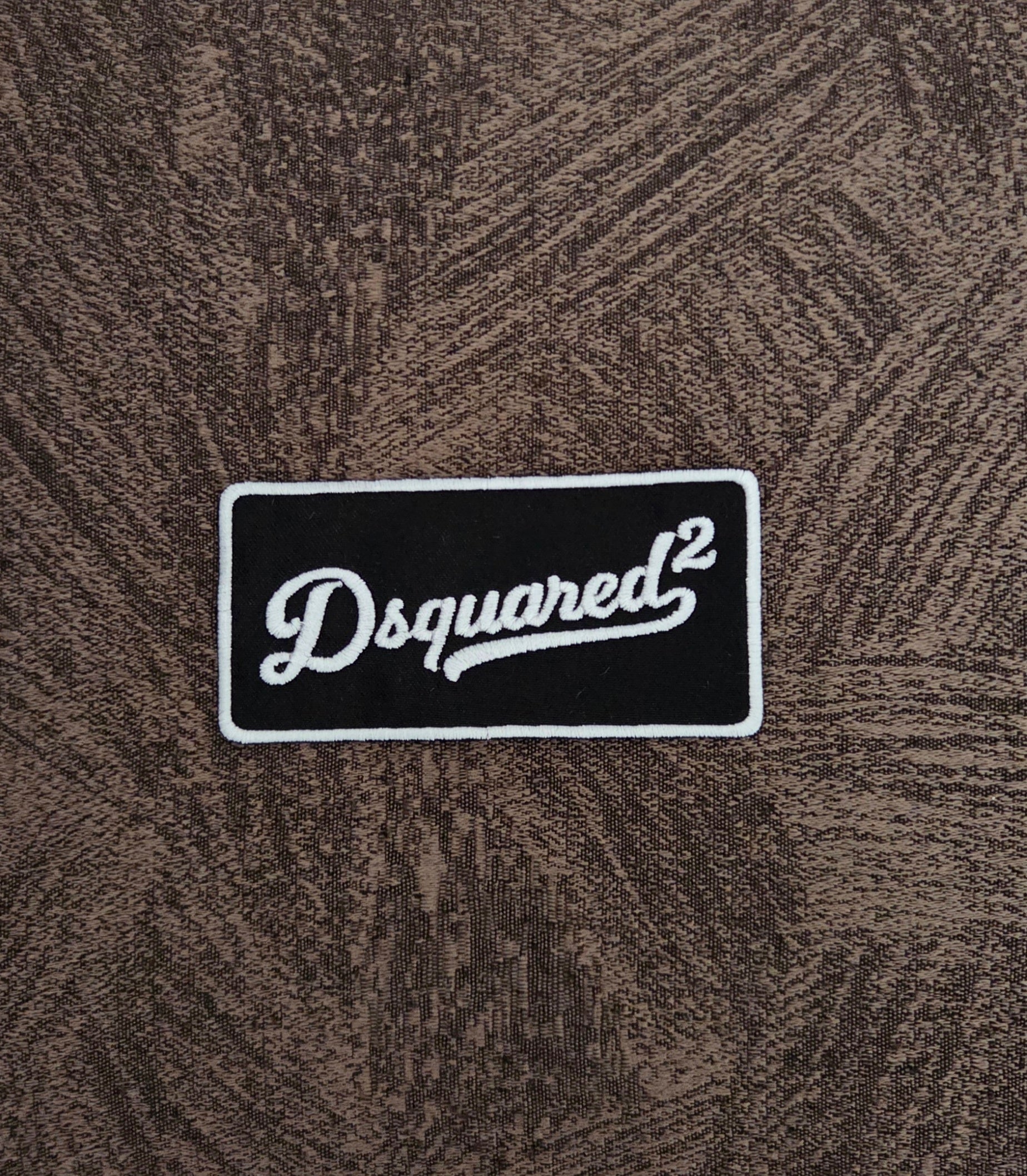 Patch Toppa Ricamata Replica D2 Icon Dsquared2 Termoadesiva e da Cucire 10x5CM Circa