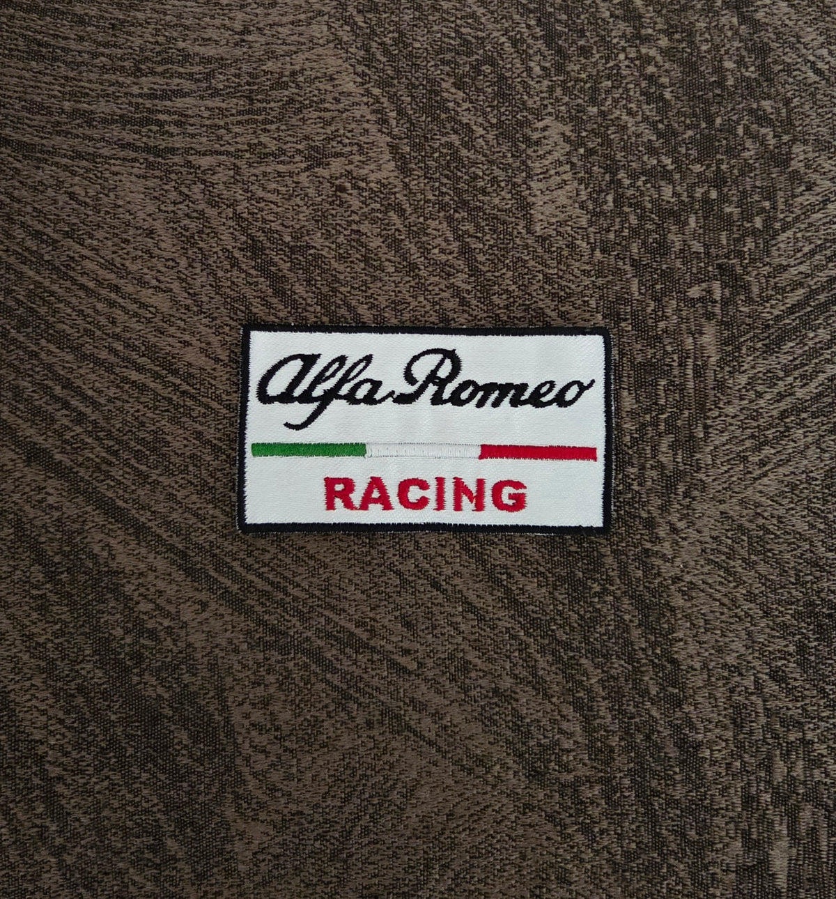 Patch Toppa Ricamata Alfa Romeo Racing Termoadesiva e da Cucire 8x4.5cm