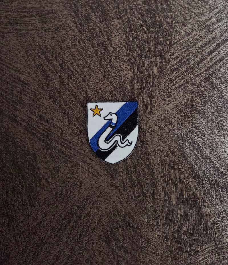Patch Toppa Stemma Calcio Inter Biscione 5.5x4.5cm Ricamata Termoadesiva e da Cucire