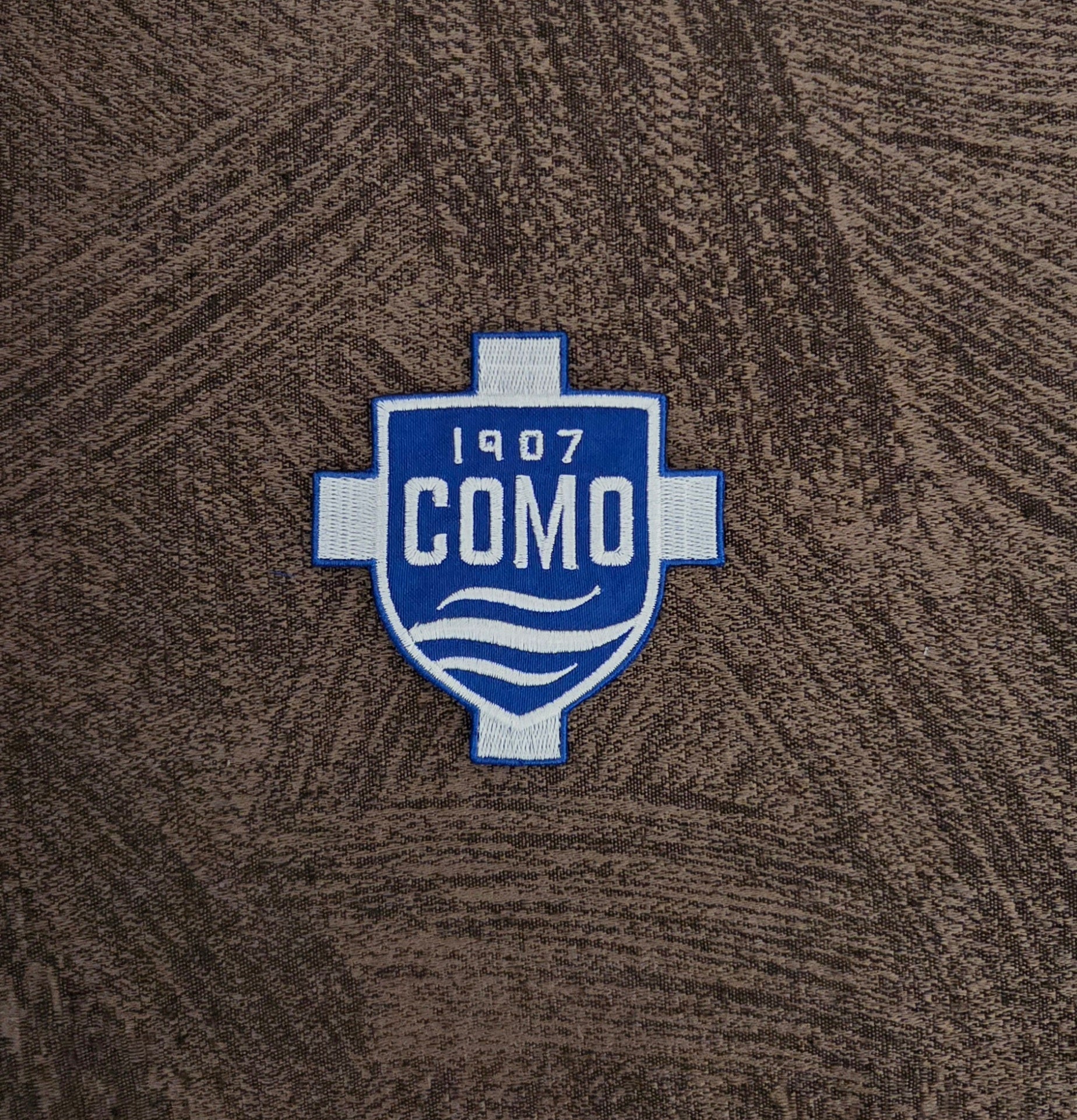 Patch Toppa Stemma Como 1907 Calcio Ricamata Termoadesiva e da Cucire 8x7.5 cm