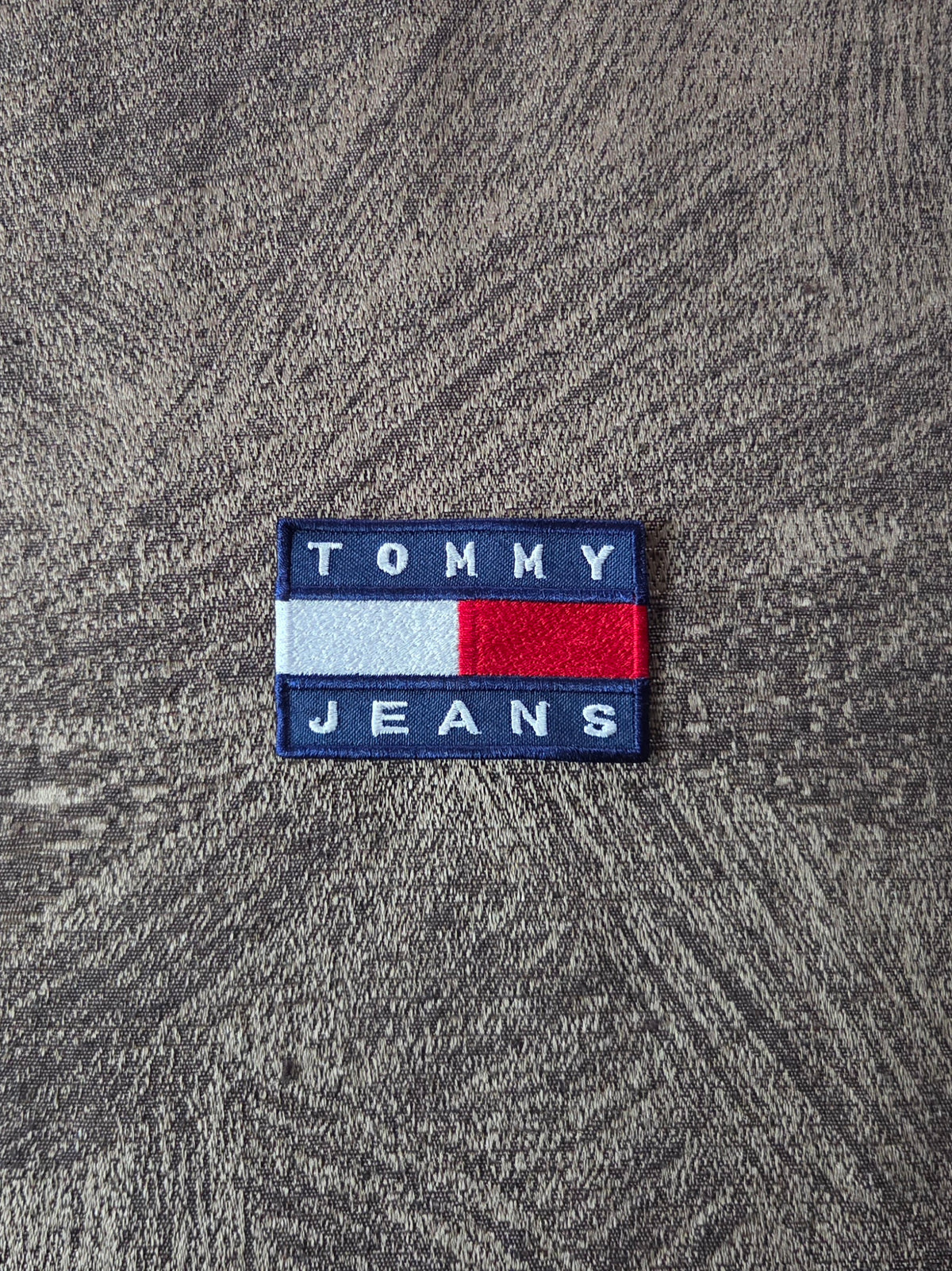 Patch Toppa Replica Ricamata Tommy Hilfiger Jeans 7X4,5CM Termoadesiva e da Cucire
