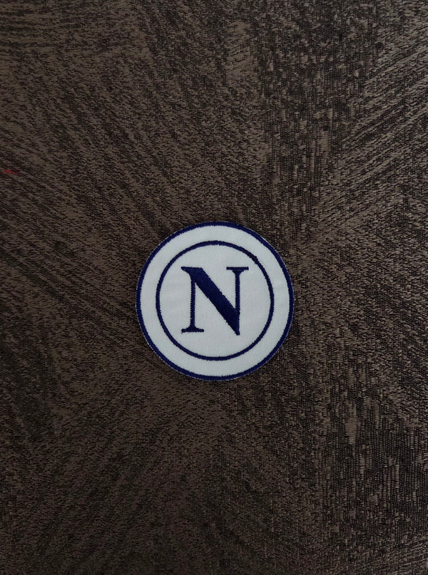 Patch Toppa Napoli Calcio new Logo 6cm Diametro Ricamata Termoadesiva e da Cucire