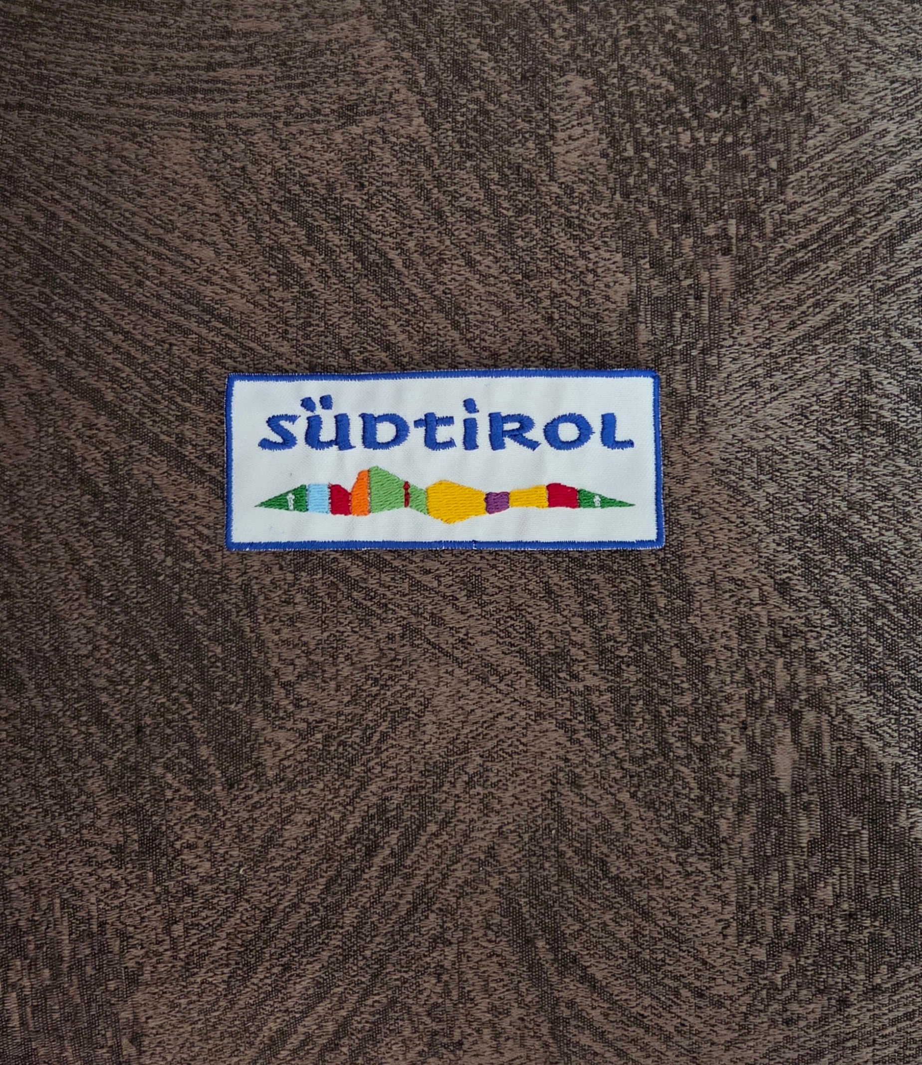 Patch Toppa Sudtirol Ricamata  Termoadesiva e da Cucire 10x4 cm