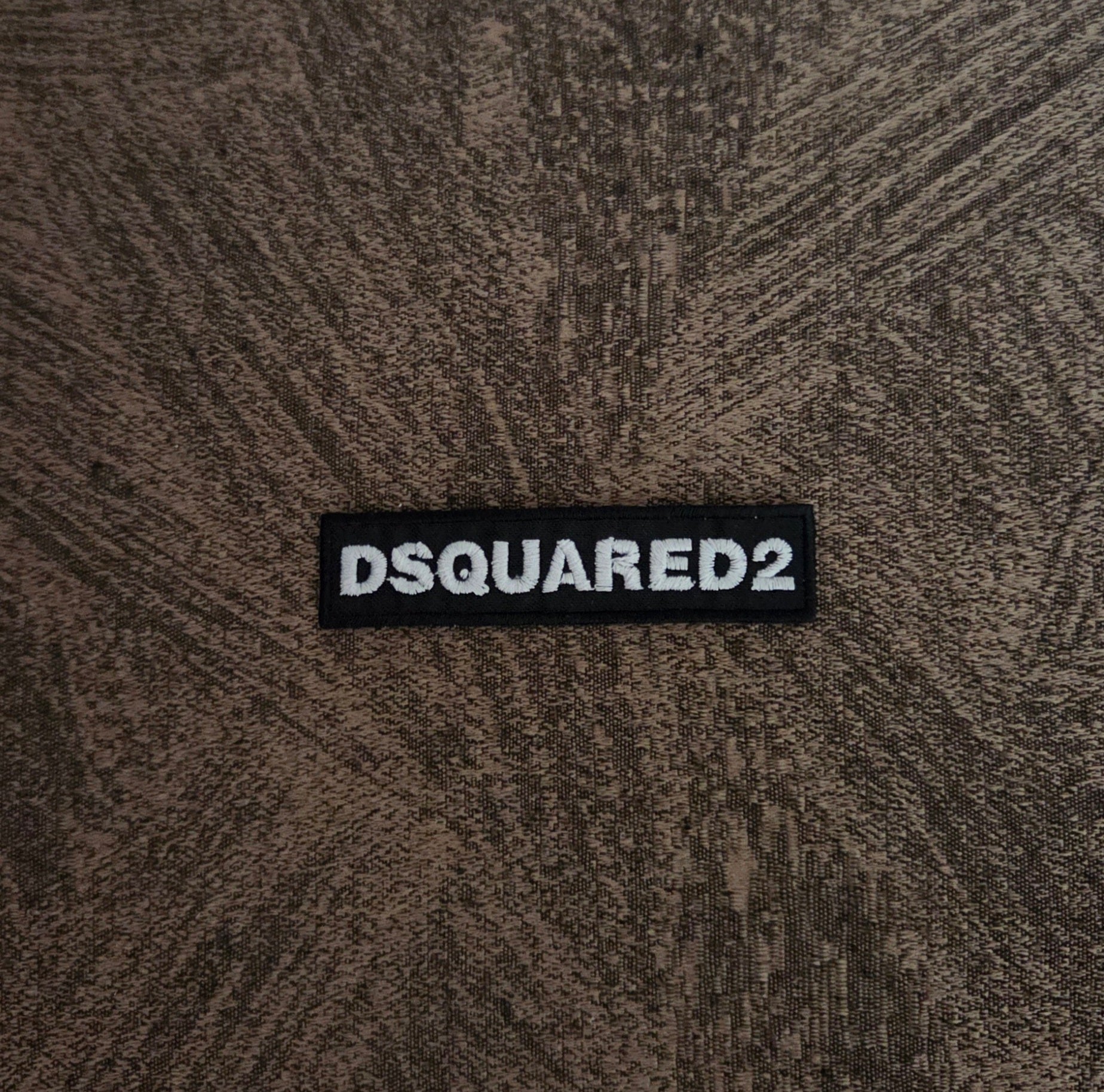 Patch Toppa Ricamata Replica Dsquared2 8.5x2CM  Termoadesiva e da Cucire Diametro