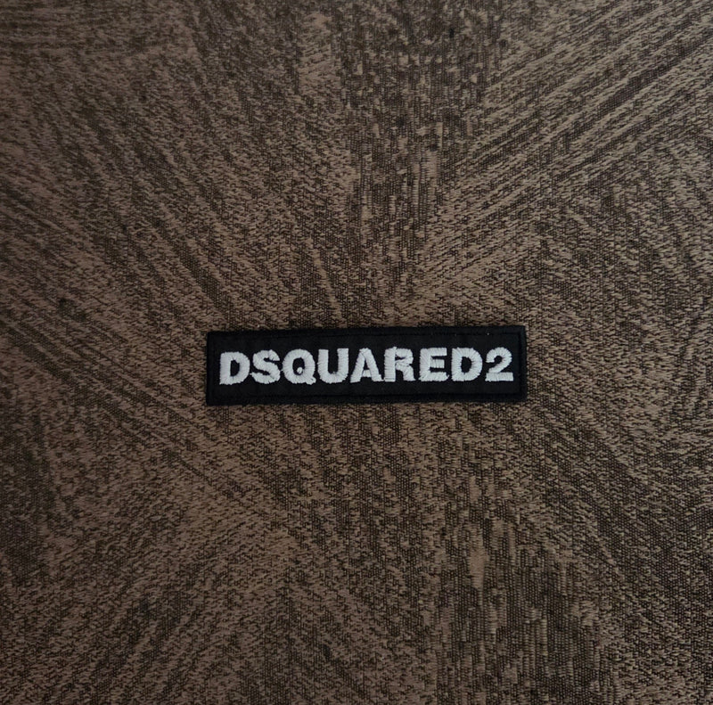 Patch Embroidered Patch Replica Dsquared2 Iron-on or Sew-on Diameter 8.5x2CM