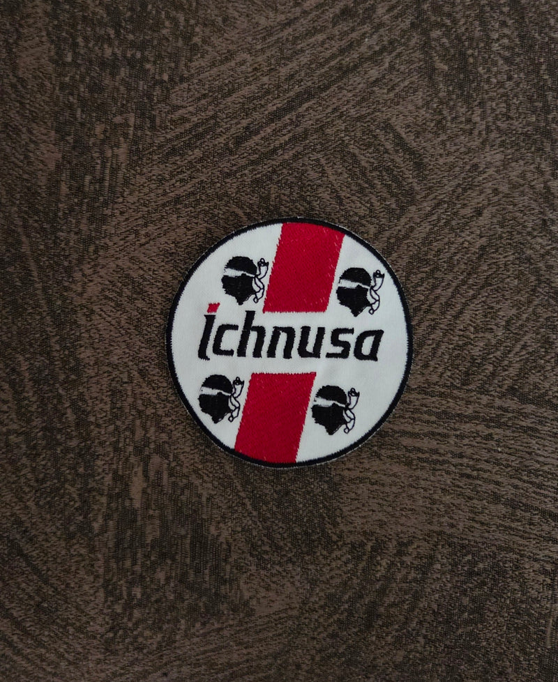 TOPPA PATCH Sardegna Ichnusa 8cm Ricamata Termoadesiva e da Cucire