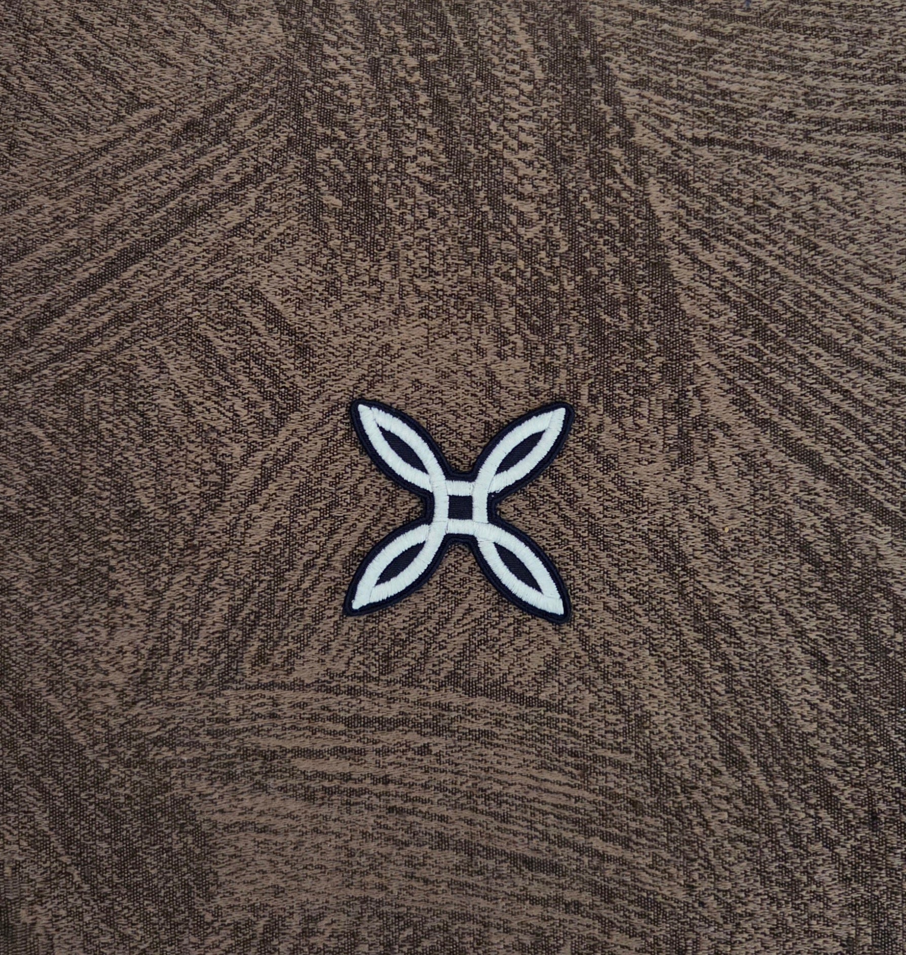 Patch Toppa Replica Montura Blu Scuro/Bianco Ricamata Termoadesiva e da Cucire 5x5cm